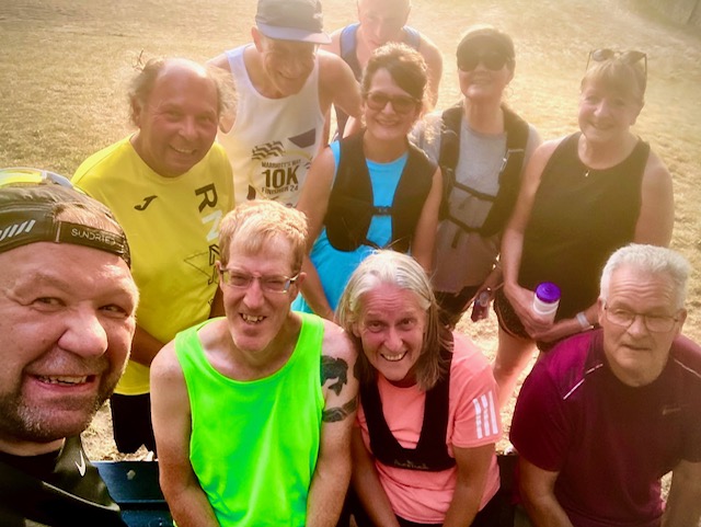 Norfolk Run Collective runners during a weekly session, week 1